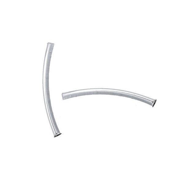 PS1193292 PAX 10 Tubes intercalaires incurvés 50 par 5mm cuivre couleur ARGENT VIF