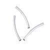 PS1193292 PAX 10 Tubes intercalaires incurvés 50 par 5mm cuivre couleur ARGENT VIF