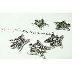 pièces pendentif papillon  viel argent ref A0190