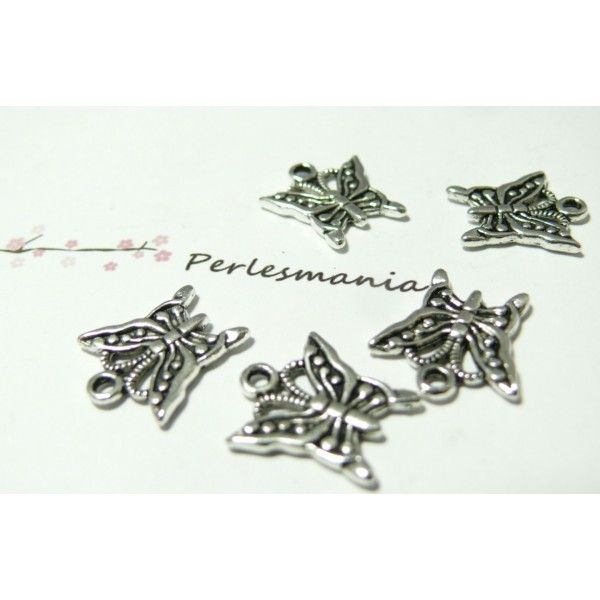 pièces pendentif papillon  viel argent ref A0190