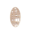 Estampes Pendentif Connecteur Filigrane Ovale Futuriste Doré 24mm