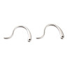 Boucles d'oreille Crochets Epais 16.5 mm ACIER INOXYDABLE coloris Argenté