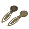 Supports de MARQUE PAGE ARTY 18 mm pour cabochon métal coloris Bronze
