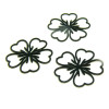 pendentifs filigrane Fleur de Sakura 17 mm Coloris Noir
