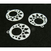 pendentifs filigrane Motif géométrique dans cercle 20 mm Coloris Blanc