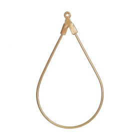 PS110083336 PAX 4 Pendentifs GOUTTE 4.2cm cuivre coloré Doré