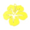 PS11752784 PAX 10 Estampes pendentif filigrane Fleur d' Hibiscus 20 mm cuivre Coloris Jaune