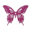 PS11752744 PAX 2 Estampes pendentif filigrane Papillon 44 mm cuivre Coloris Violet Orchidée