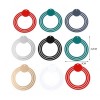 PS11752753 PAX 5 Estampes, pendentif filigrane, Triple Cercle 30 mm cuivre Coloris Rouge