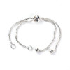 Bracelet Réglable - Intercalaire - 19 cm - maille en Cuivre - maille Paloma coloris Argent Vif
