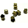 P015Y  PAX 200 coquilles coupelles embouts lisse couleur Bronze  