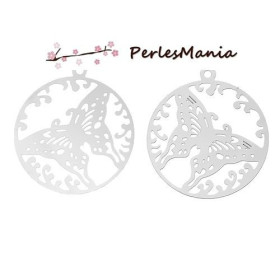 Estampes Filigrane Papillon 23mm – Acier Inoxydable 304