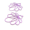 AE116210 Lot de 2 Estampes pendentif filigrane Fleur Eventail 30 par 30mm coloris Lilas