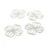 Estampes, pendentif  Fleur 16 mm, Laiton coloris Argent Vif