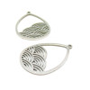 pendentifs Goutte style Zen, Japon 30 mm en ACIER INOXYDABLE 201 pour création de bijoux raffinés