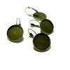 Dormeuses Boucles d'Oreilles 18mm – Laiton Bronze