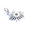 Pendentifs Soleil 14 mm  avec anneau Argenté en Acier Inoxydable 304 pour bijoux raffinés