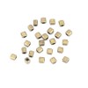 PS110210130 PAX 100 perles intercalaires Cube 4 mm métal couleur Bronze