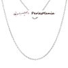 Colliers 43cm Chaine Maille 2 par 1.6mm Cuivre coloris Argent Platine