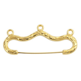 PS110221507 PAX 4 Broches 3 anneaux 46 mm métal coloris Doré