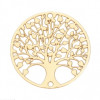 Pendentifs - Connecteurs - Arbre dans Cercle - 20 mm - Métal coloris Doré  pour bijoux raffinés