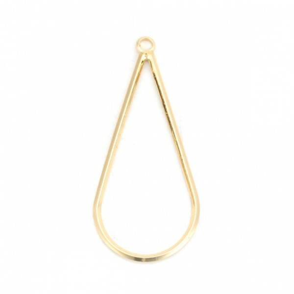 Pendentifs Goutte 42mm – Cuivre Doré à l'or fin 18K