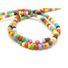  G1096409 Lot 1 fil d'environ 95 perles RONDELLES 6 par 4mm Howlite, Multicolores