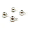 Bélières Lisses 6mm – Acier Inoxydable Argent Platine