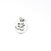 Pendentifs, Zen, Ohm, Yoga dans médaillon 12mm Acier Inoxydable couleur Argent