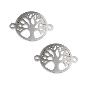 Connecteurs Arbre 21x16mm – Acier Inoxydable Argenté