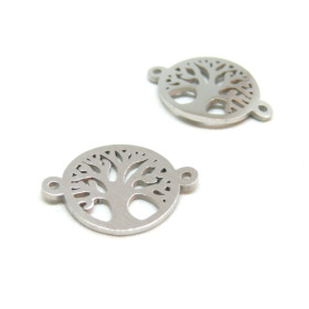 Connecteurs Arbre 21x16mm – Acier Inoxydable Argenté