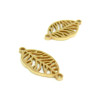 Pendentifs, Connecteur Feuille 18.5 mm Acier Inoxydable coloris Doré