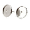 Supports de Boucles d'oreille Puce 12 mm ACIER INOXYDABLE 304