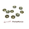 PAX: 2000 coupelles coquille calottes Fleurs 6mm 2N6313 metalcouleur BRONZE