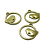 Pendentifs Breloques Oiseau sur Perchoir Métal Bronze