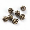 PS1195115 PAX 100 perles intercalaires Potiron metal couleur Bronze 