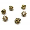 PS1195115 PAX 50 perles intercalaires, Potiron 6 mm metal couleur Bronze