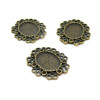 Pendentifs Connecteurs Vintage 24mm Métal Bronze