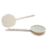 PAX 10 supports de barrettes, Bob pin, Plateau dentelle 25mm  métal coloris Argent platine