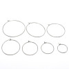 Boucles d’oreille Créoles Tiges 40mm – Acier Inoxydable 316 Argenté