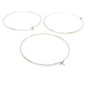 Boucles d’oreille Créoles Tiges 40mm – Acier Inoxydable 316 Argenté