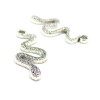 Pendentifs,Serpent 31mm, métal coloris Argent Antique