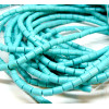 Tubes turquoise reconstituées 3 par 5 mm Coloris 10