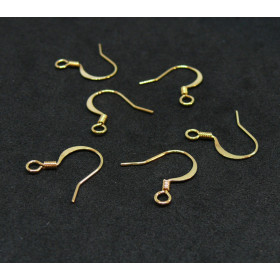 Boucles d'oreille - Crochet 16 mm -  Cuivre - Plaqué Or Gold 18KT