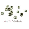 50 Coupelles calottes caps DOUBLE ( 2N8162 ) metal couleur ARGENT ANTIQUE