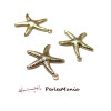 pendentifs breloque Etoile de mer, océan Cuivre Plaqué à l'or fin 14K