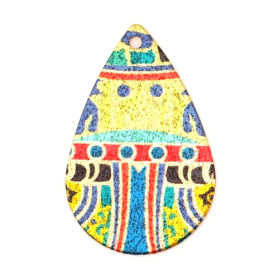 pendentifs breloques Stardust Goutte 28mm Geometrique Doré