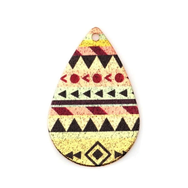 Pendentifs breloques Stardust Goutte 28mm Géométrique Doré