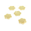Pendentifs Fleurs 10mm – Acier Inoxydable  Doré