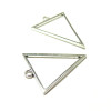 PAX 5 Pendentifs Breloques Triangle couleur Doré S1185518